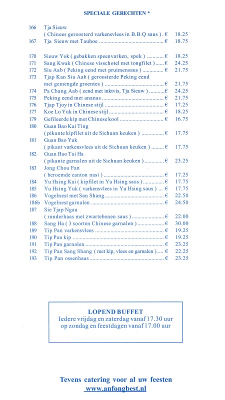 Afhaalmenu 5